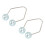 (Sky Blue) 2x Dimper Maker Lachspier Oefenaar Donkerrood 5