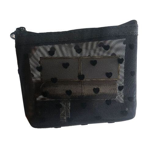 Hartpatroon Makeuptas Ademend Mesh met Rits