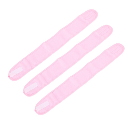 (Pink) 3 Pezzi Fascette Frontali Morbide per Estensioni Ciglia 2