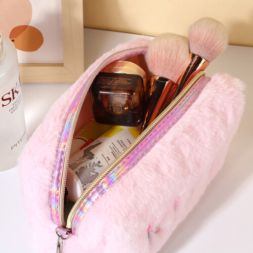 Pluche Make-up Tas Reistas Met Rits 1