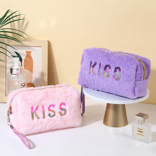Pluche Make-up Tas Reistas Met Rits 2