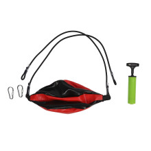 (Black Red) Doppelseitiger Boxball mit Kordel PU Schwarz-Rot