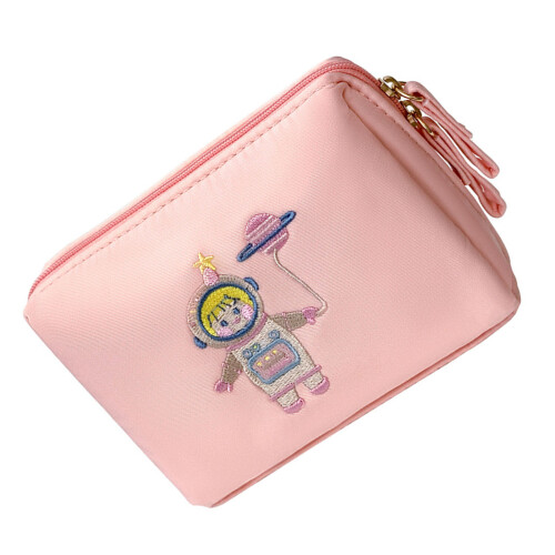 Ruimtevaarder Geborduurd Mini Makeuptas Rits 2