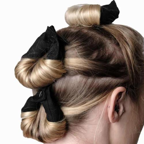 6 Rulli Schiuma Capelli Ondulati con Clip 2