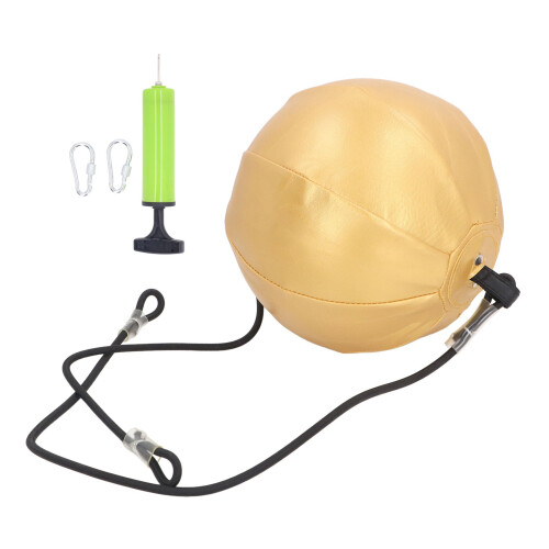 Double End Punching Bag PU Leather Speed Strike with Pump Hooks