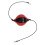 (Black Red) Doppelseitiger Boxball mit Kordel PU Schwarz-Rot 3