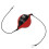 (Black Red) Doppelseitiger Boxball mit Kordel PU Schwarz-Rot 2