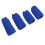 (Blue) 4x Finger-Eisbeutel aus Softgel, Schwarz 4