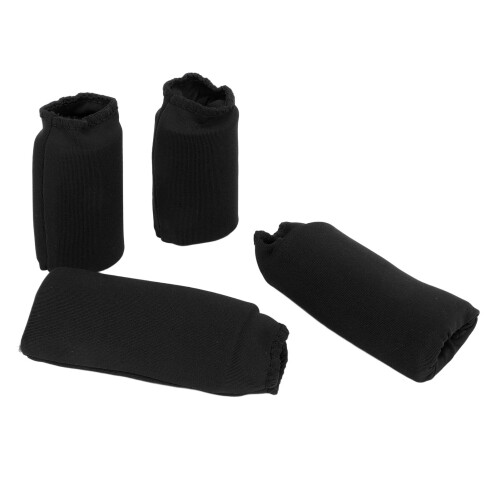 (Black) 4x Finger-Eisbeutel aus Softgel, Schwarz 1