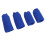 (Blue) 4x Finger-Eisbeutel aus Softgel, Schwarz 3