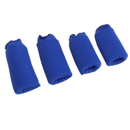 (Blue) 4x Finger-Eisbeutel aus Softgel, Schwarz 2