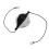 (Black White) Doppelseitiger Boxball mit Kordel PU Schwarz-Rot 2