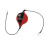 (Black Red) Doppelseitiger Boxball mit Kordel PU Schwarz-Rot 4
