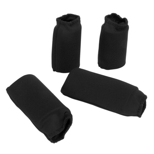 (Black) 4x Finger-Eisbeutel aus Softgel, Schwarz 2