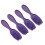 4pz pettine massaggiante esfoliante capelli viola 5