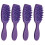 4pz pettine massaggiante esfoliante capelli viola 4