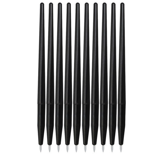 10 Pcs Soft Silicone Eyeliner & Eyebrow Brushes