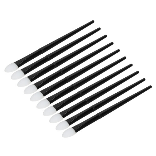 10 Pcs Silicone Eyeshadow Brush Soft Reusable Glitter Lip Applicator 2