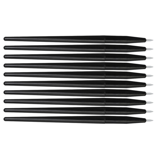 10 Pcs Soft Silicone Eyeliner & Eyebrow Brushes 2