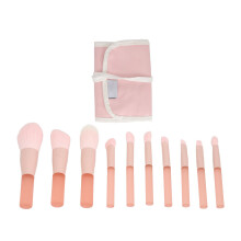 10x Roze Mini Make-upkwastset Waterdicht Synthetisch