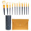 12Pcs Soft Bristle Makeup Brush Set in Orange Bag 1
