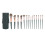 14Pcs Green Makeup Blusher Brush Soft Ergonomic Synthetic 1