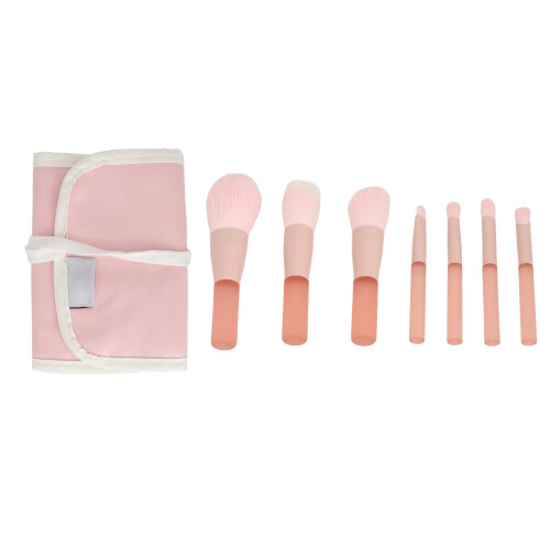 7pcs Mini Soft Bristle Travel Makeup Brush Set