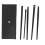 5pcs Professional Soft Angled Eyeliner Brush Kit 1