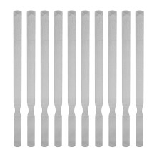 10pz Lima Unghie Acciaio Inox 4 Lati 7.1in Lucidatura