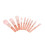 10x Roze Mini Make-upkwastset Waterdicht Synthetisch 2