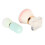2x Flüssigkeits-Foundation-Bürste Kapselförmig Blau/Rosa 2