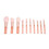 10x Roze Mini Make-upkwastset Waterdicht Synthetisch 3