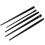 5pcs Professional Soft Angled Eyeliner Brush Kit 5