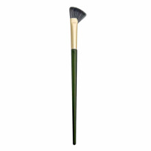 (Black) Half Fan Shape Angled Nose Shadow Brush Soft Bristles Black
