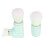Doppelkopf Retractable Puder-Make-up-Bürste Blau 4