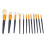 12Pcs Eyeshadow Foundation Blush Concealer Brush Set Orange 3