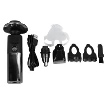 Waterproof Rechargeable Electric Hair Trimmer Black