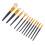 12Pcs Eyeshadow Foundation Blush Concealer Brush Set Orange 5