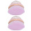 2 Pcs Purple Flat Top Rhombus Foundation Brush w/Box 2