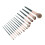 14Pcs Concealer Eyeshadow Foundation Brush Set Green Bag 5