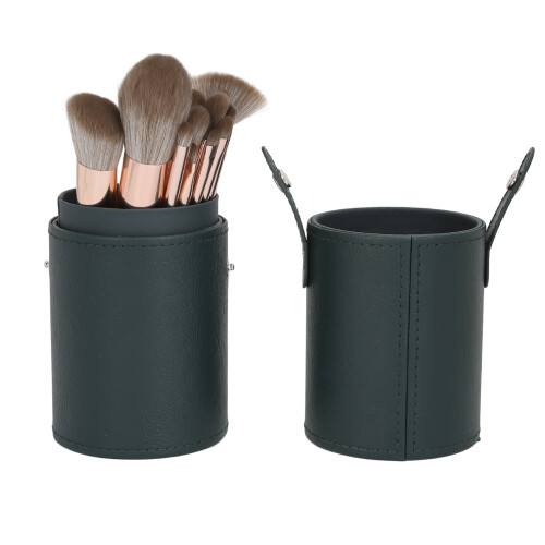 14Pcs Green Makeup Blusher Brush Soft Ergonomic Synthetic 1