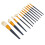 12Pcs Eyeshadow Foundation Blush Concealer Brush Set Orange 4