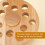 Rubber Wood Rotating Scissors Comb Organizer 4