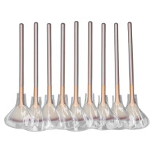 9stk Zachte Gezichtsmake-up Kwasten Aluminium