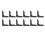 (Black) 12x Teppichgriff-Pads, doppelseitig, rutschfest, PU 1