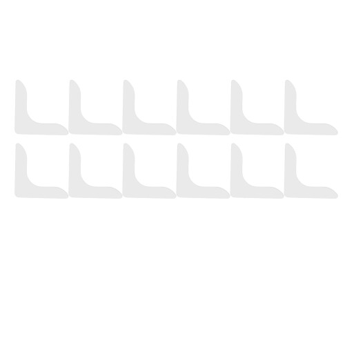 (White) 12x Teppichgriff-Pads, doppelseitig, rutschfest, PU