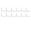 (White) 12x Teppichgriff-Pads, doppelseitig, rutschfest, PU 2