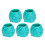 (Ice Blue) 200x Tattoo Ink Cups Donkergroen 5