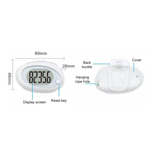 3D Sensor Stappenteller met Afneembare Clip 1