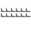(Black) 12x Teppichgriff-Pads, doppelseitig, rutschfest, PU 2